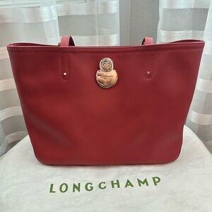 Longchamp coated canvas tote